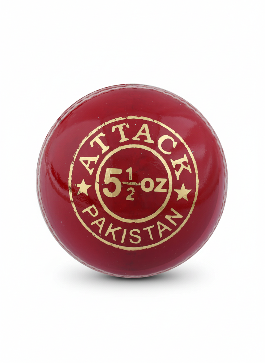 CA Attack 5 1/2 Oz Cricket Ball - Red